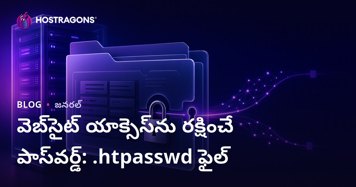 వెబ్‌సైట్ యాక్సెస్‌ను రక్షించే పాస్‌వర్డ్: .htpasswd ఫైల్