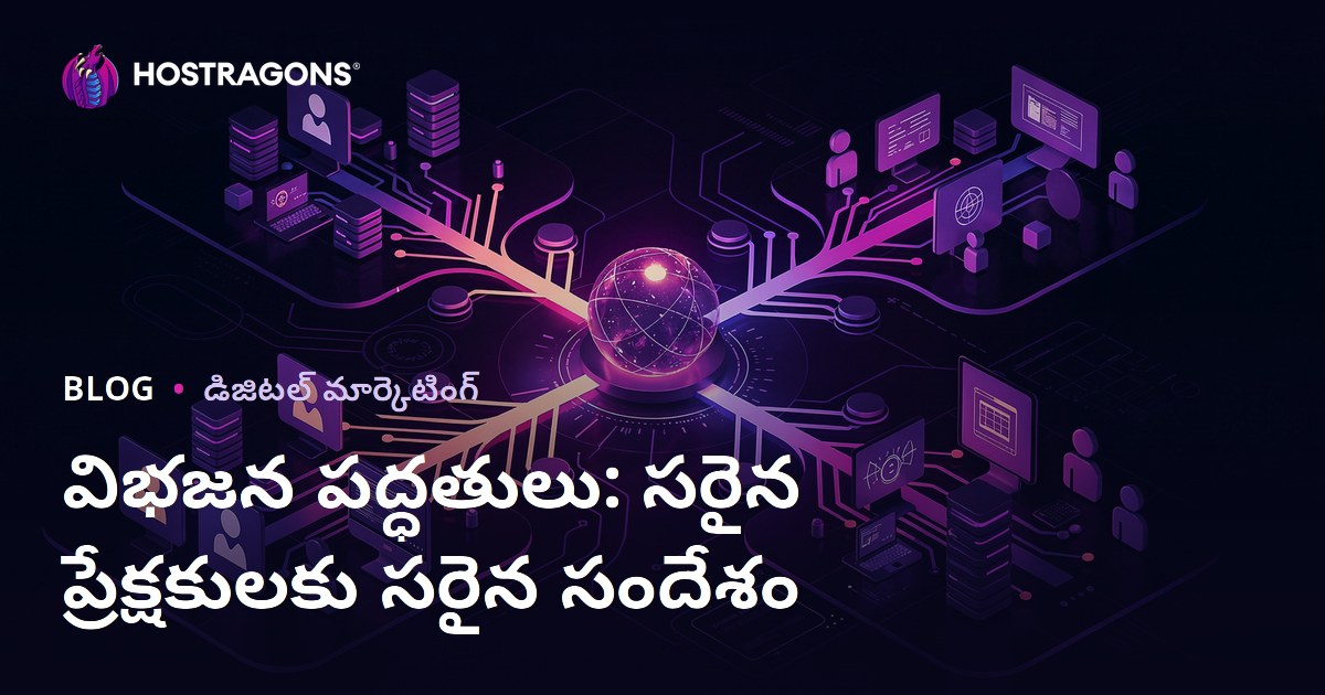 విభజన పద్ధతులు: సరైన ప్రేక్షకులకు సరైన సందేశం