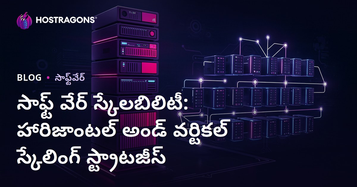 సాఫ్ట్ వేర్ స్కేలబిలిటీ: హారిజాంటల్ అండ్ వర్టికల్ స్కేలింగ్ స్ట్రాటజీస్
