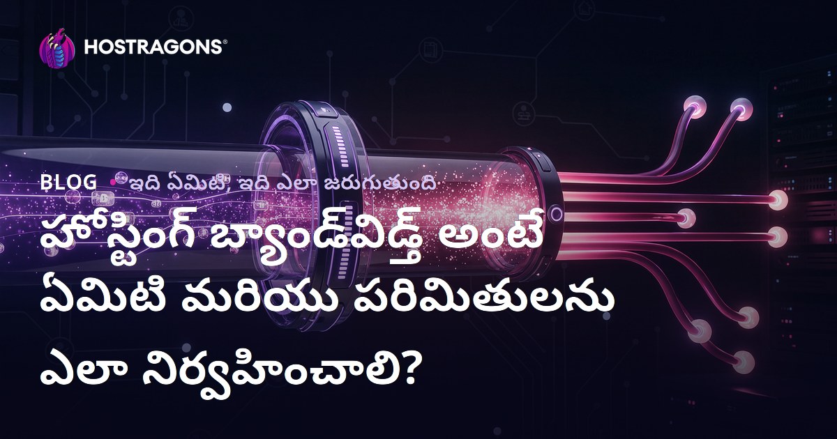 హోస్టింగ్ బ్యాండ్‌విడ్త్ అంటే ఏమిటి మరియు పరిమితులను ఎలా నిర్వహించాలి?