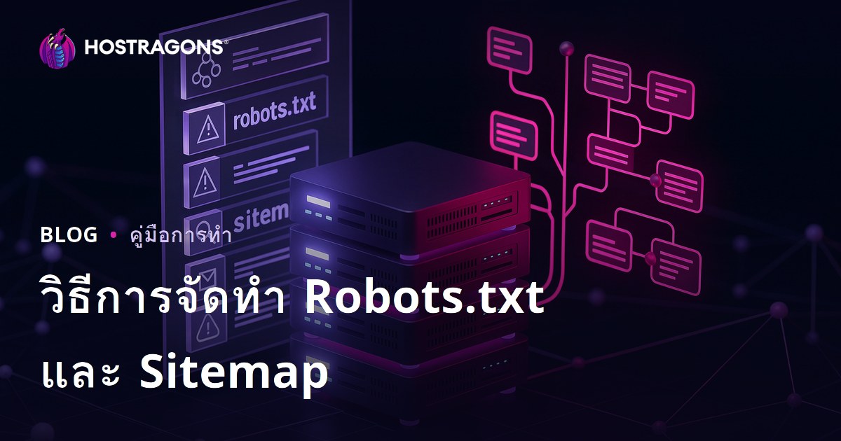 วิธีเตรียมไฟล์ Robots.txt และ Sitemap (แผนผังเว็บไซต์)
