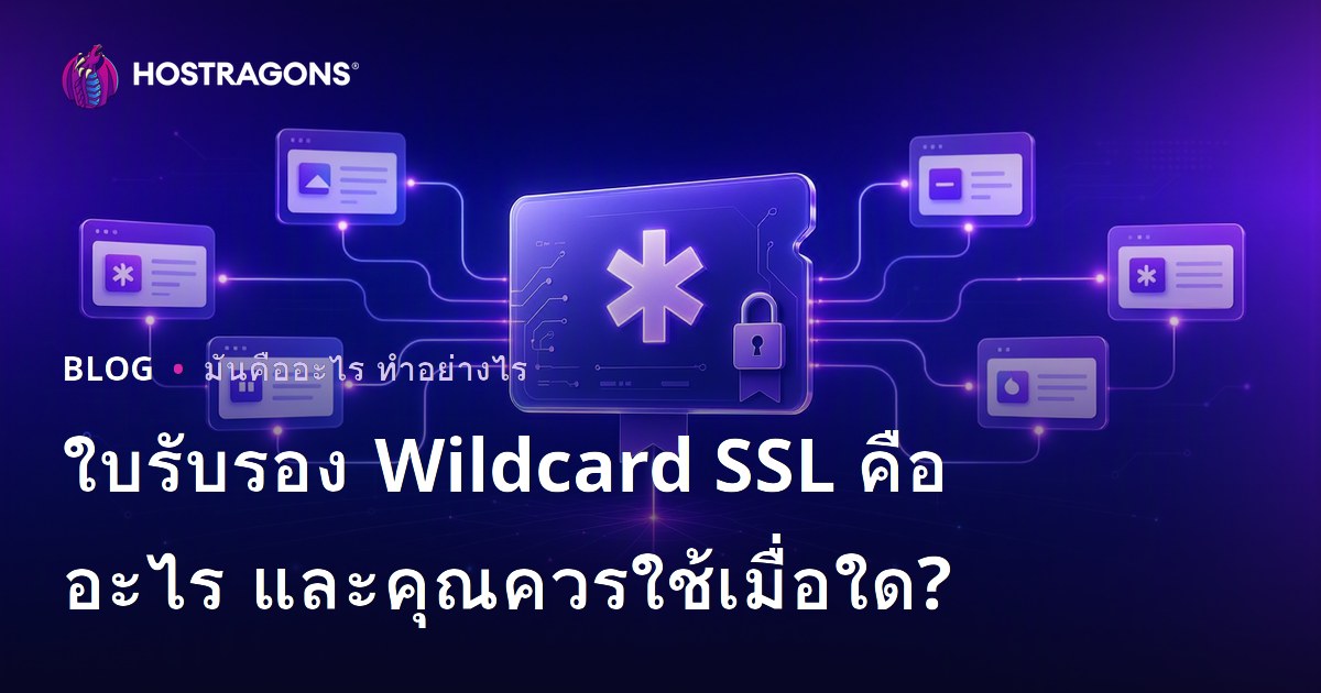 ใบรับรอง Wildcard SSL คืออะไร และคุณควรใช้เมื่อใด?