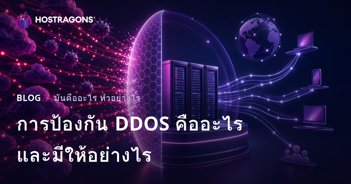 การป้องกัน DDOS คืออะไรและมีให้อย่างไร