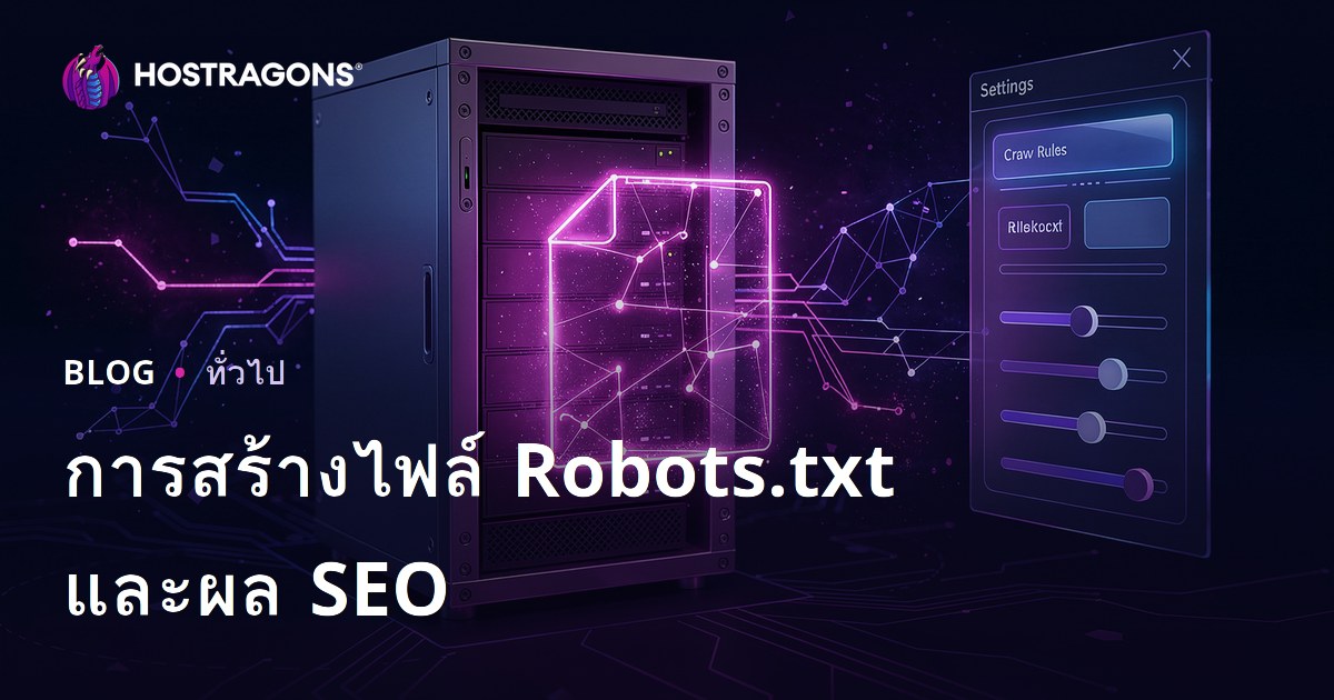 การสร้างไฟล์ Robots.txt และผล SEO