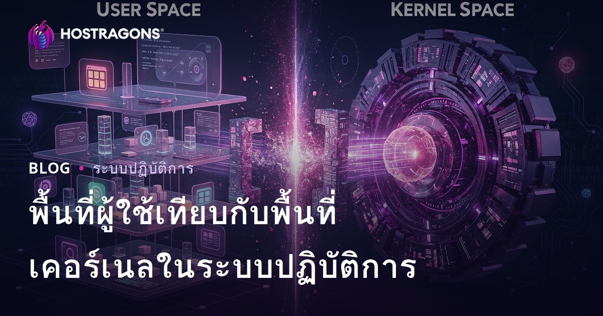 พื้นที่ผู้ใช้เทียบกับพื้นที่เคอร์เนลในระบบปฏิบัติการ