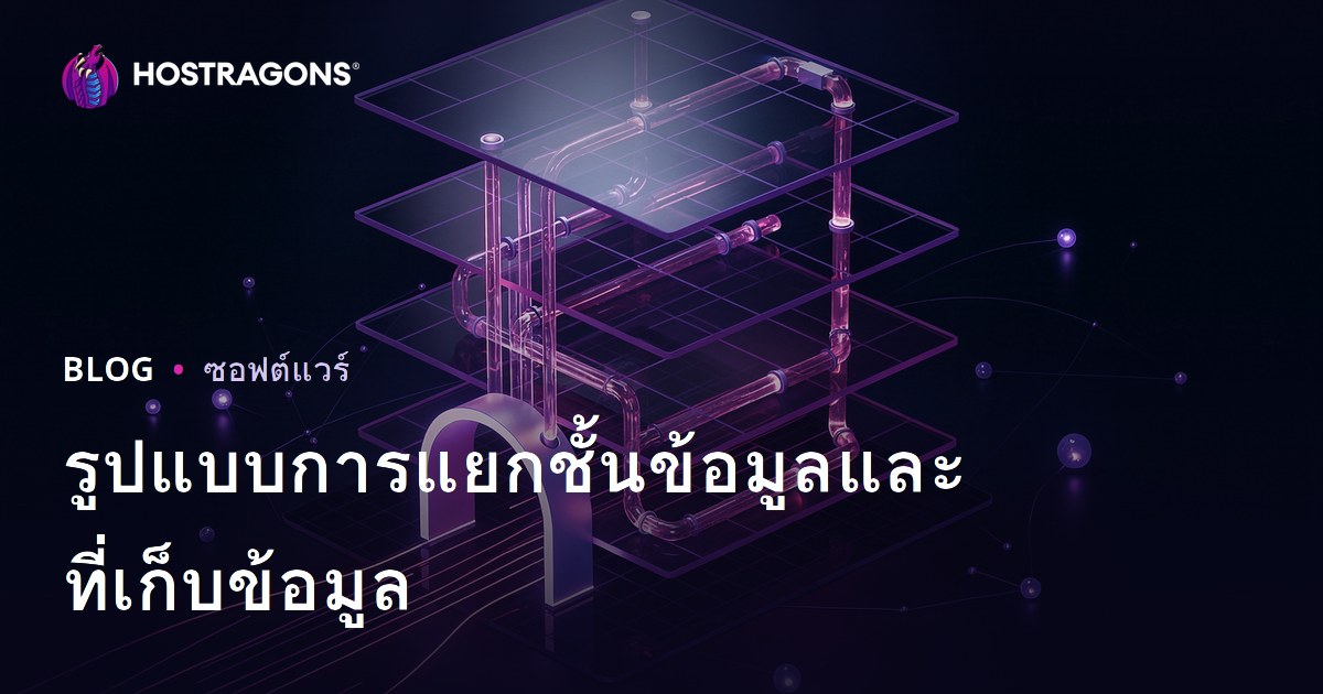 รูปแบบการแยกชั้นข้อมูลและที่เก็บข้อมูล