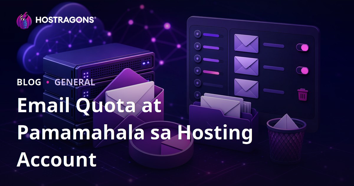 Email Quota at Pamamahala sa Hosting Account