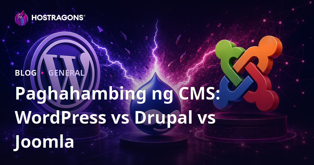 Paghahambing ng CMS: WordPress vs Drupal vs Joomla