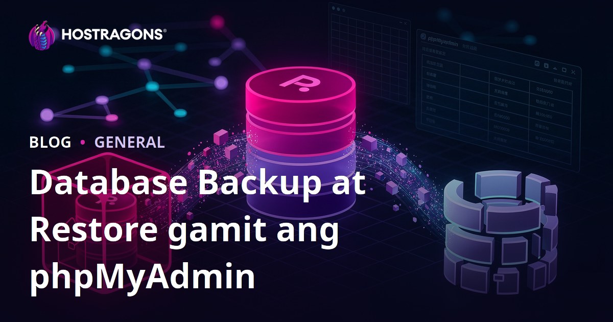 Database Backup at Restore gamit ang phpMyAdmin