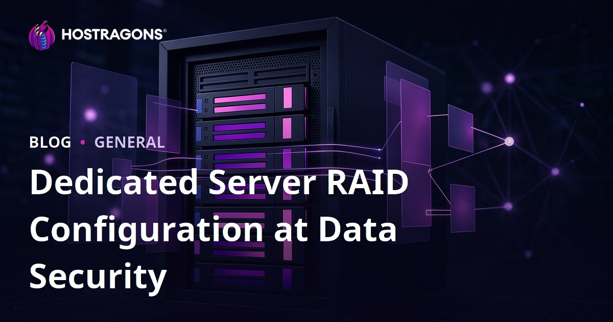 Dedicated Server RAID Configuration at Data Security