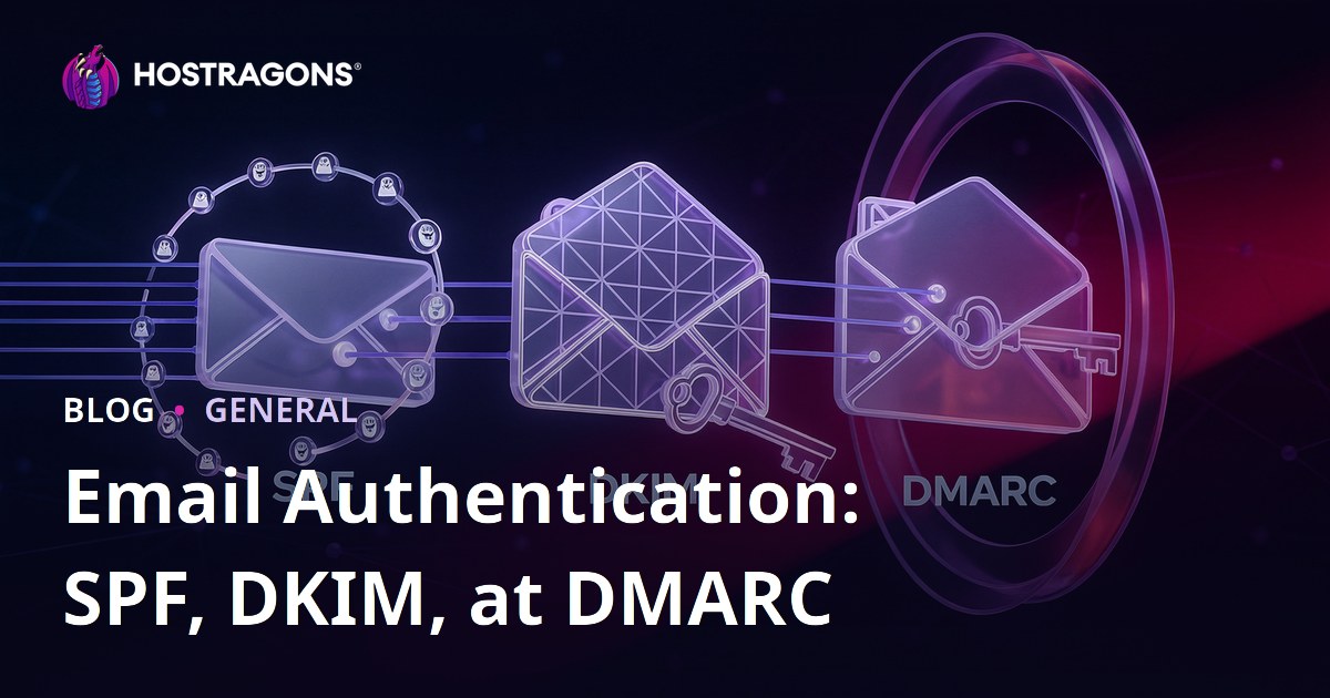 Email Authentication: SPF, DKIM, at DMARC