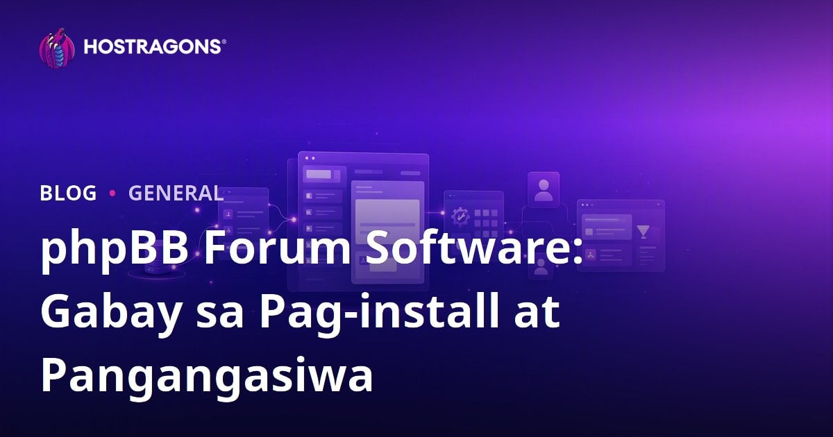 phpBB Forum Software: Gabay sa Pag-install at Pangangasiwa