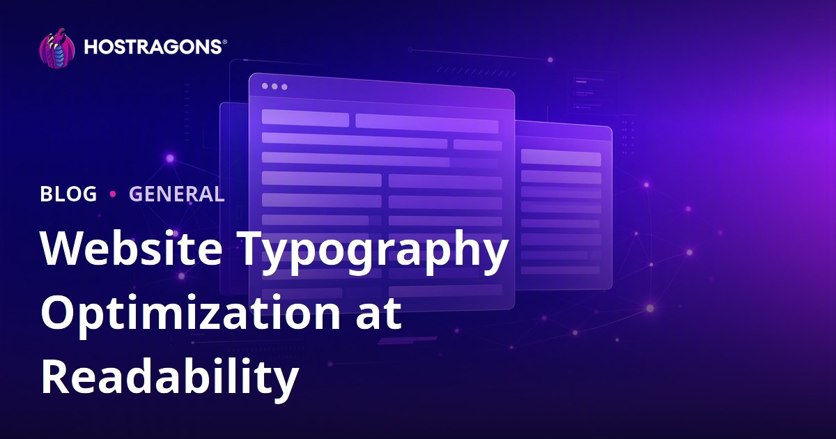 Website Typography Optimization at Readability