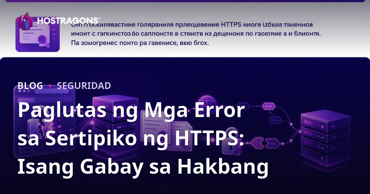 Paglutas ng Mga Error sa Sertipiko ng HTTPS: Isang Gabay sa Hakbang
