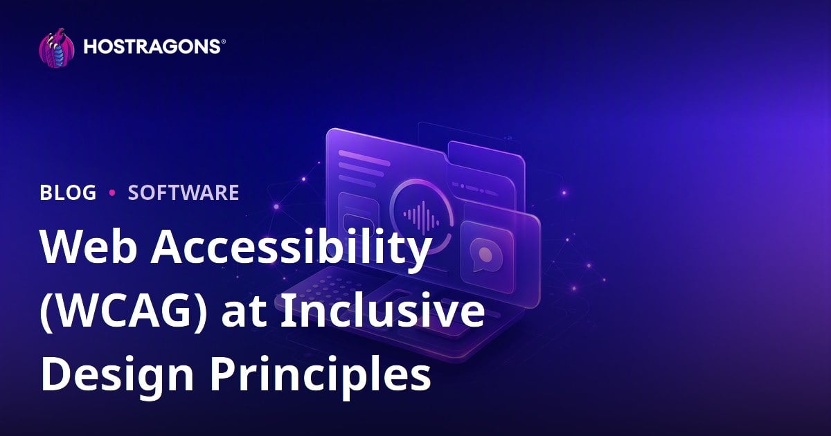 Web Accessibility (WCAG) at Inclusive Design Principles