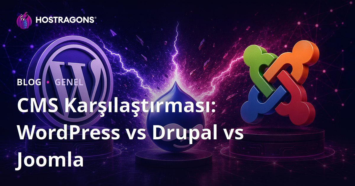 CMS Karşılaştırması: WordPress vs Drupal vs Joomla