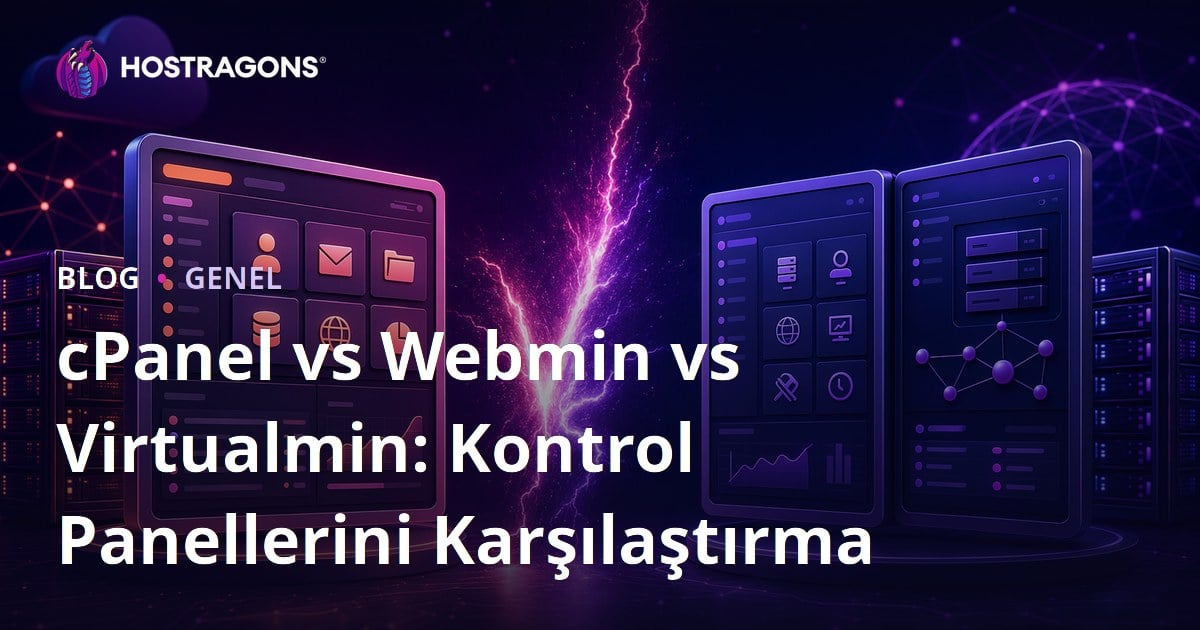 cPanel vs Webmin vs Virtualmin: Kontrol Panellerini Karşılaştırma