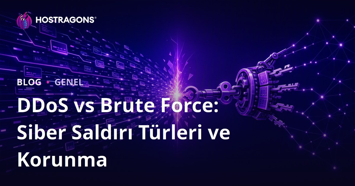 DDoS vs Brute Force: Siber Saldırı Türleri ve Korunma