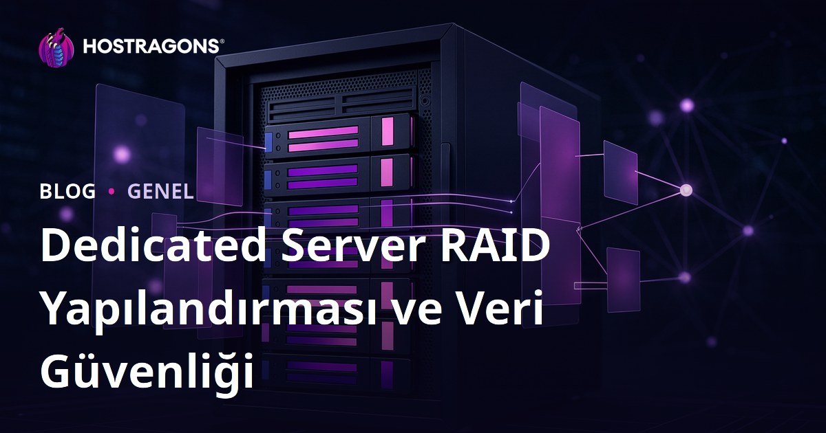 Dedicated Server RAID Yapılandırması ve Veri Güvenliği