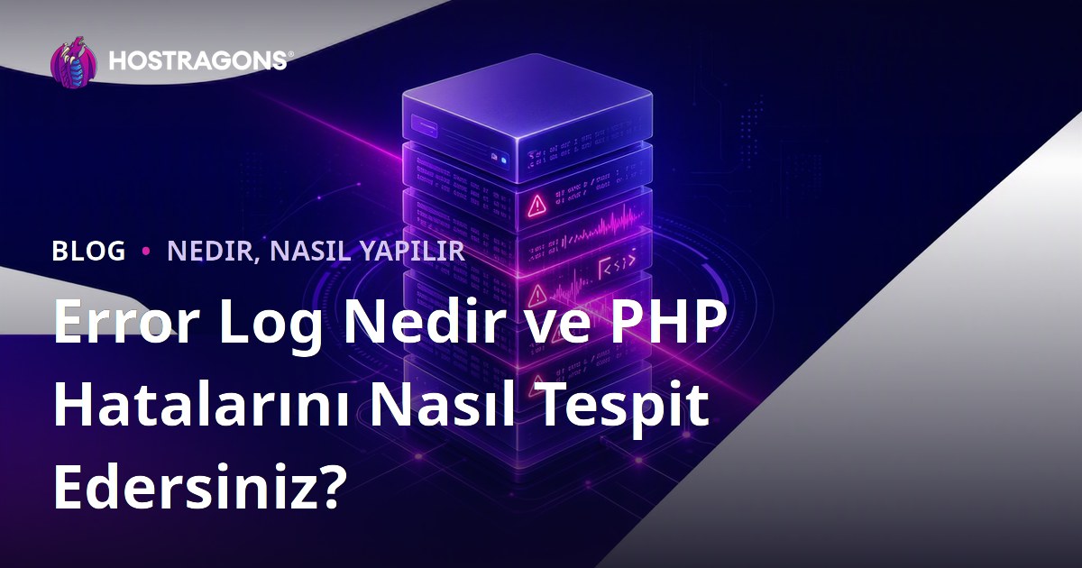 Error Log Nedir ve PHP Hatalarını Nasıl Tespit Edersiniz?