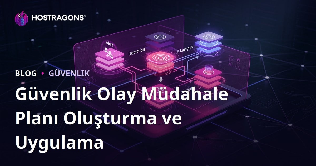 Güvenlik Olay Müdahale Planı Oluşturma ve Uygulama