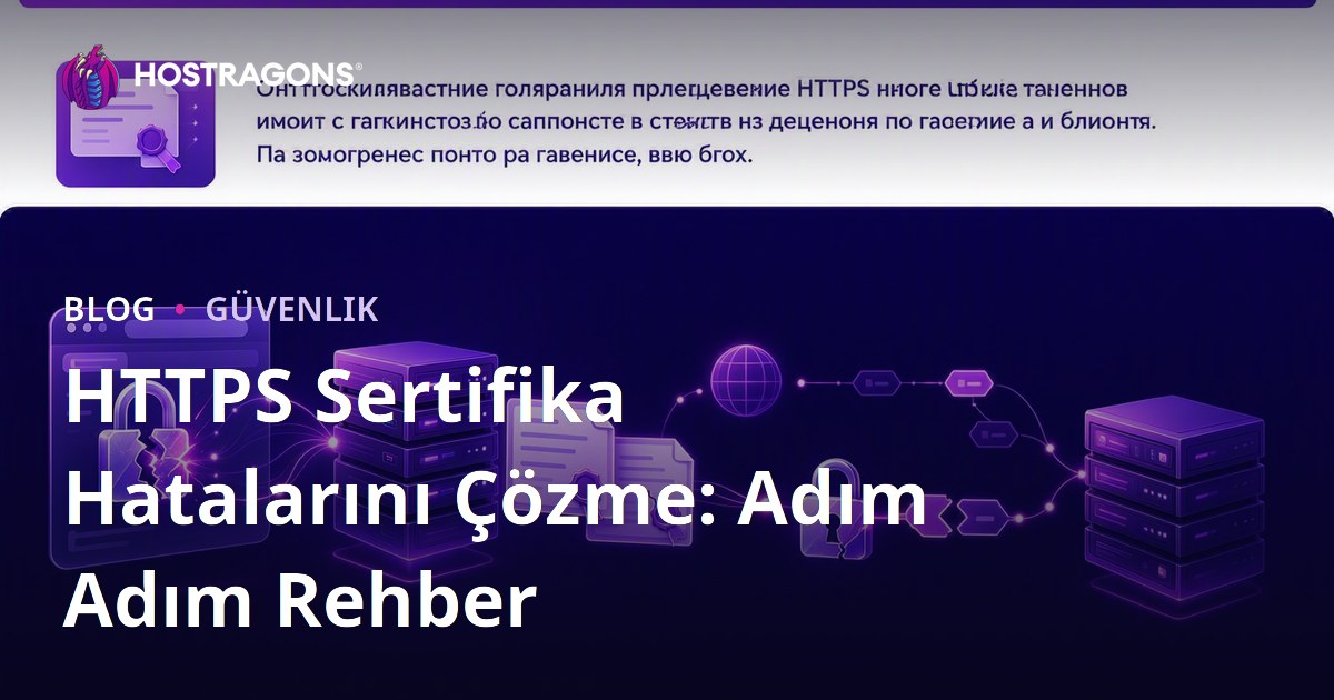 HTTPS Sertifika Hatalarını Çözme: Adım Adım Rehber