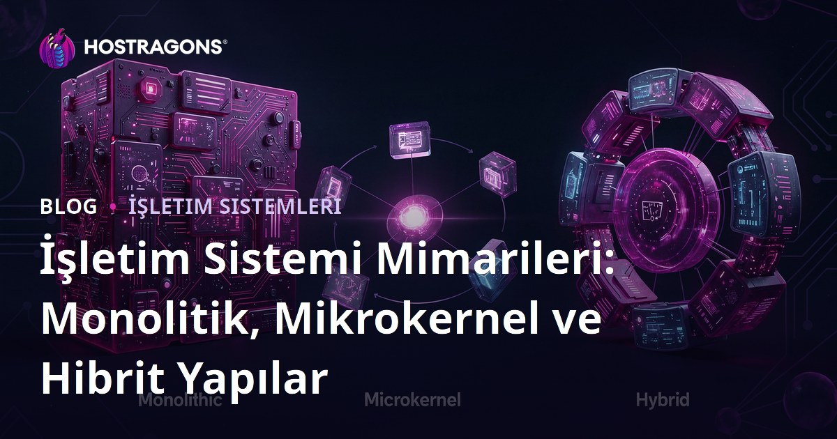 İşletim Sistemi Mimarileri: Monolitik, Mikrokernel ve Hibrit Yapılar