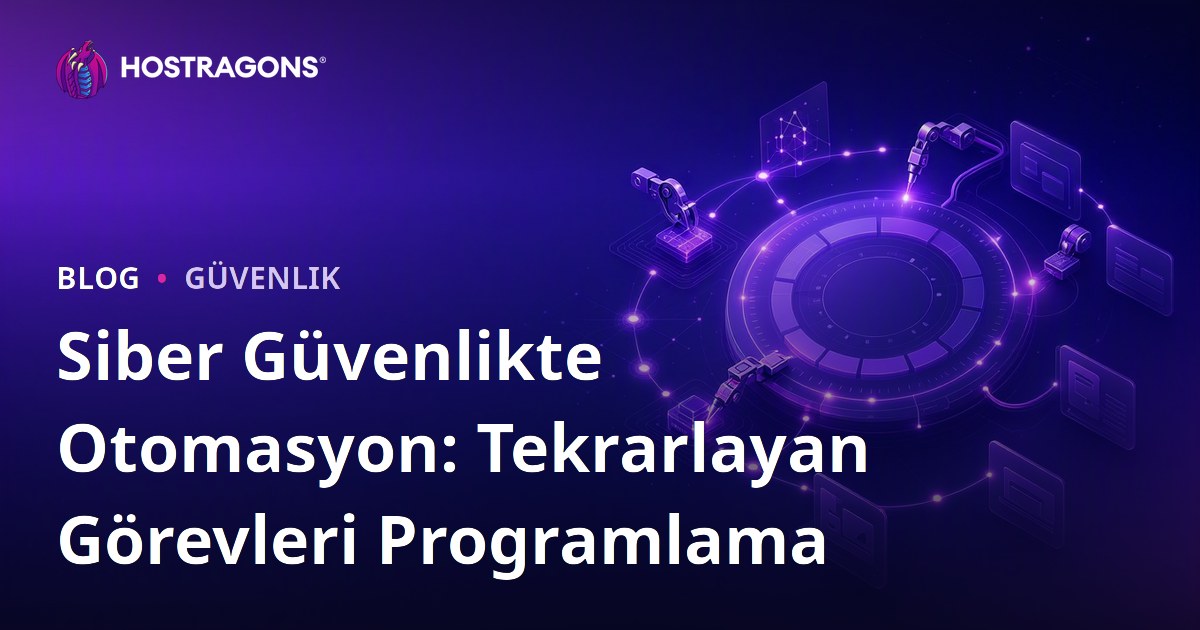 Siber Güvenlikte Otomasyon: Tekrarlayan Görevleri Programlama