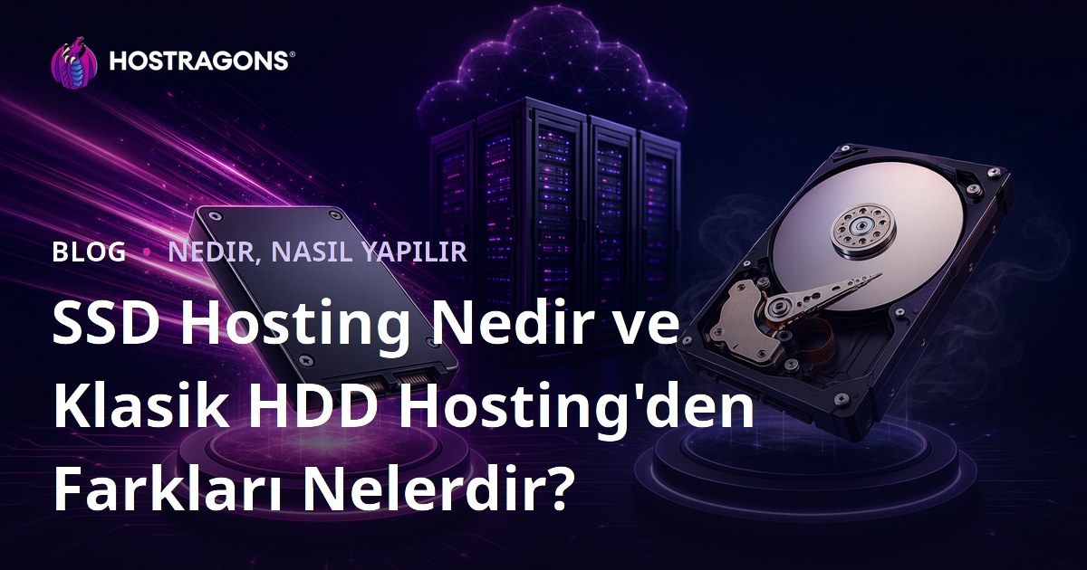 SSD Hosting Nedir ve Klasik HDD Hosting'den Farkları Nelerdir?