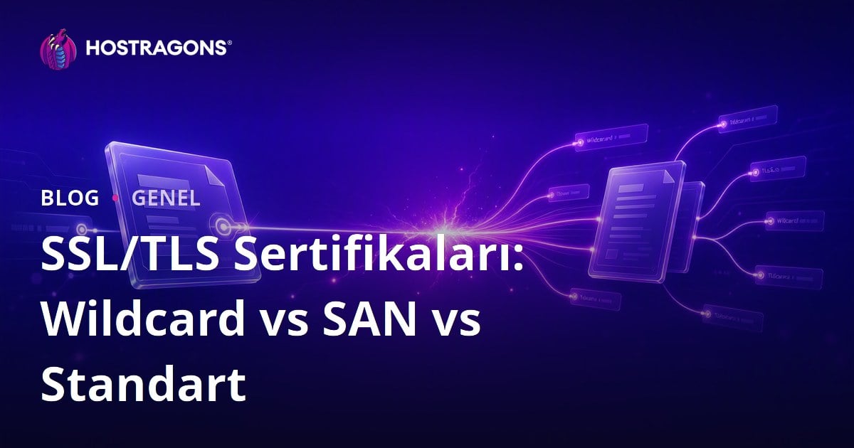 SSL/TLS Sertifikaları: Wildcard vs SAN vs Standart