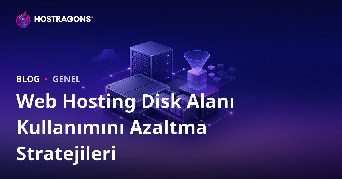 Web Hosting Disk Alanı Kullanımını Azaltma Stratejileri