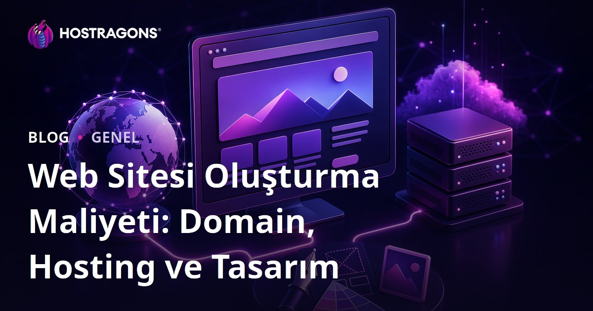 Web Sitesi Oluşturma Maliyeti: Domain, Hosting ve Tasarım
