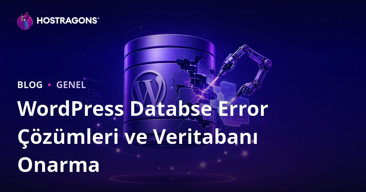 WordPress Databse Error Çözümleri ve Veritabanı Onarma
