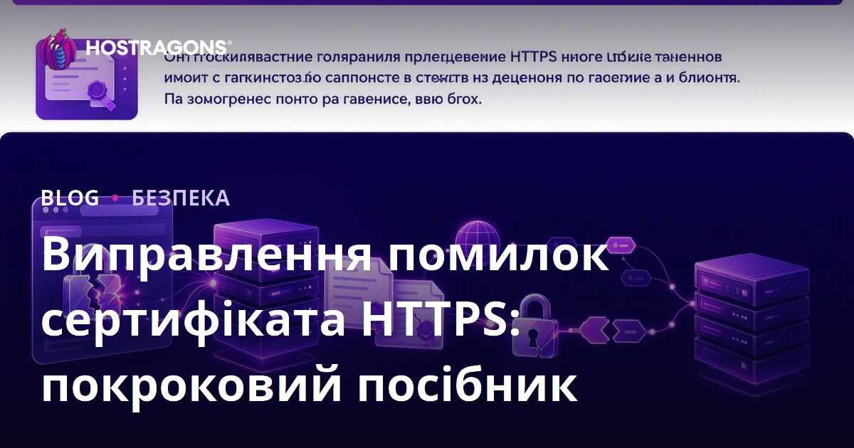 Виправлення помилок сертифіката HTTPS: покроковий посібник