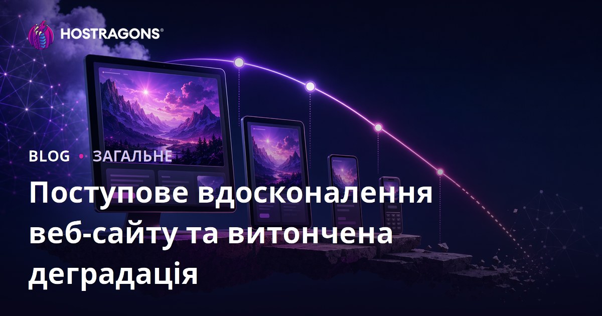 Прогресивне покращення веб-сайтів та елегантне погіршення