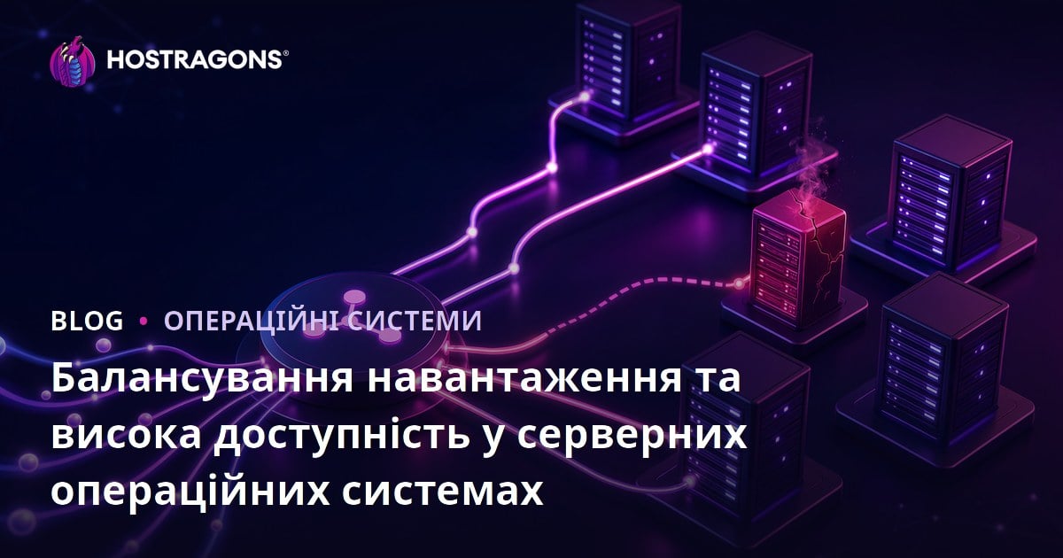 Балансування навантаження та висока доступність у серверних операційних системах