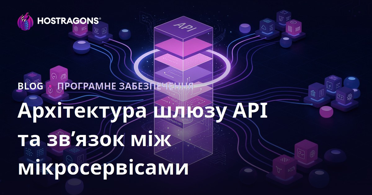 Архітектура шлюзу API та зв’язок між мікросервісами