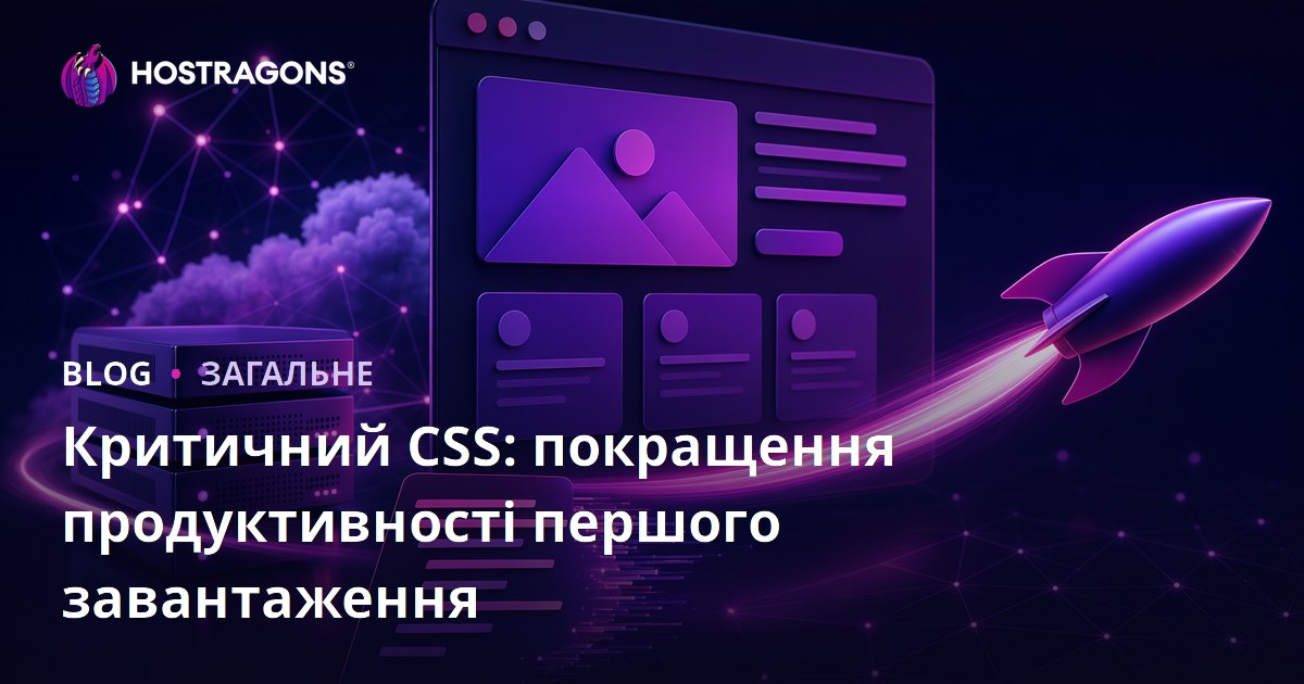 Критичний CSS: покращення продуктивності першого завантаження