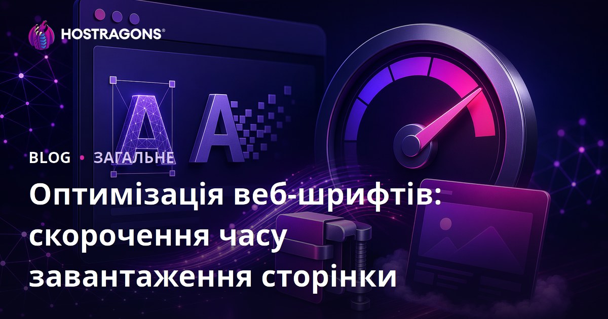Оптимізація веб-шрифтів: скорочення часу завантаження сторінки