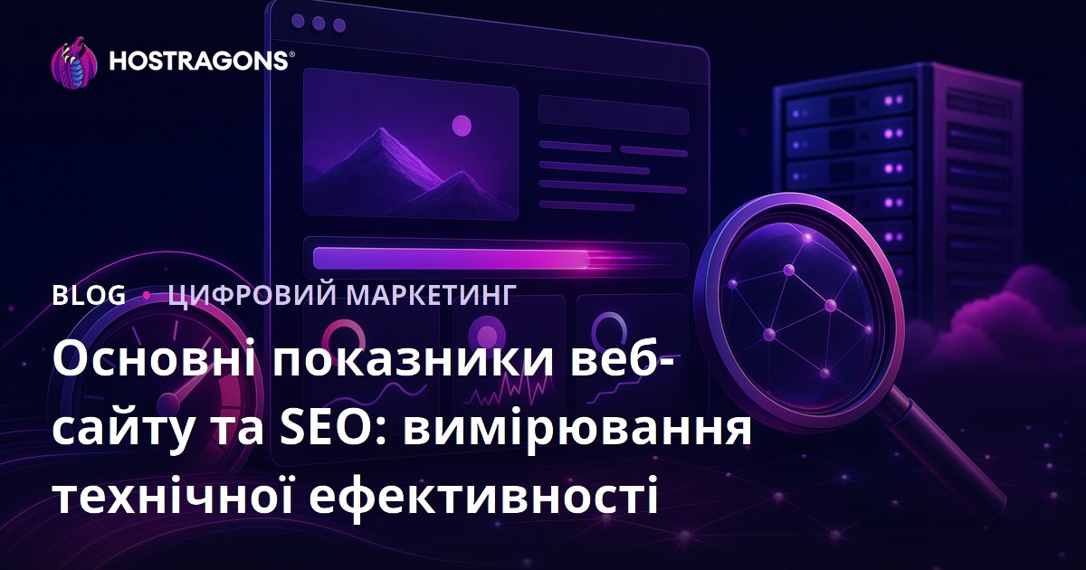 Основні показники веб-сайту та SEO: вимірювання технічної ефективності