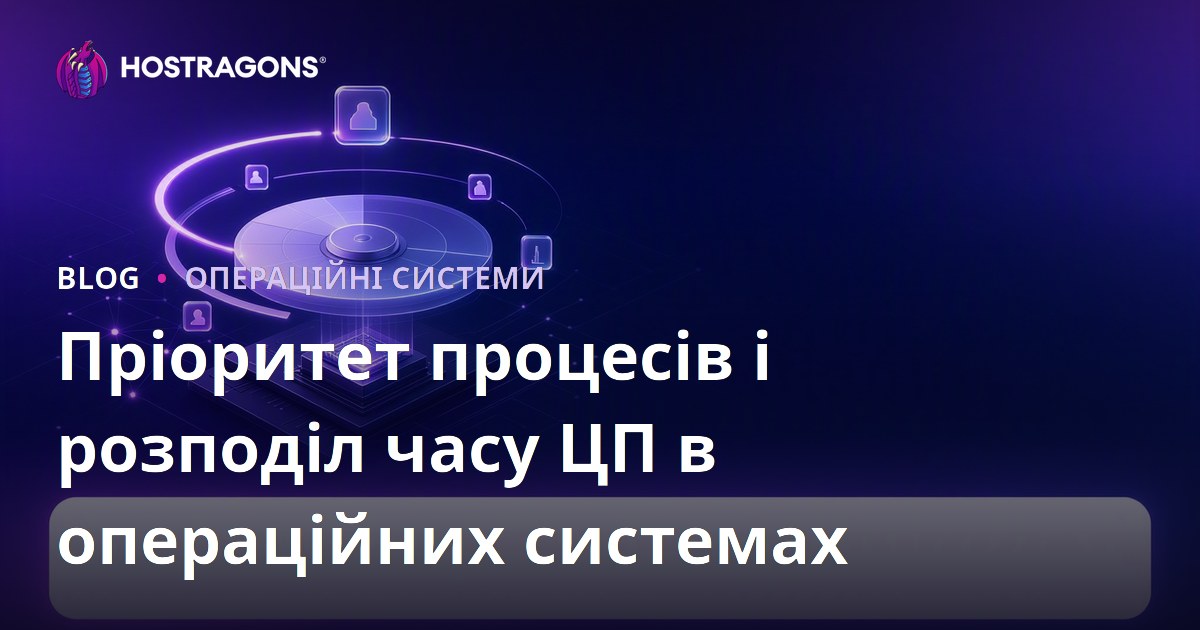 Пріоритет процесів і розподіл часу ЦП в операційних системах