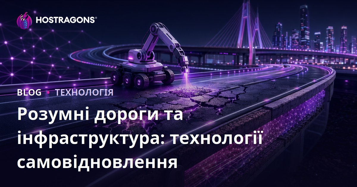 Розумні дороги та інфраструктура: технології самовідновлення