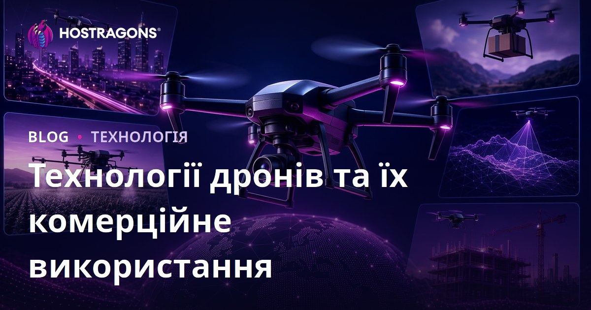Технології дронів та їх комерційне використання