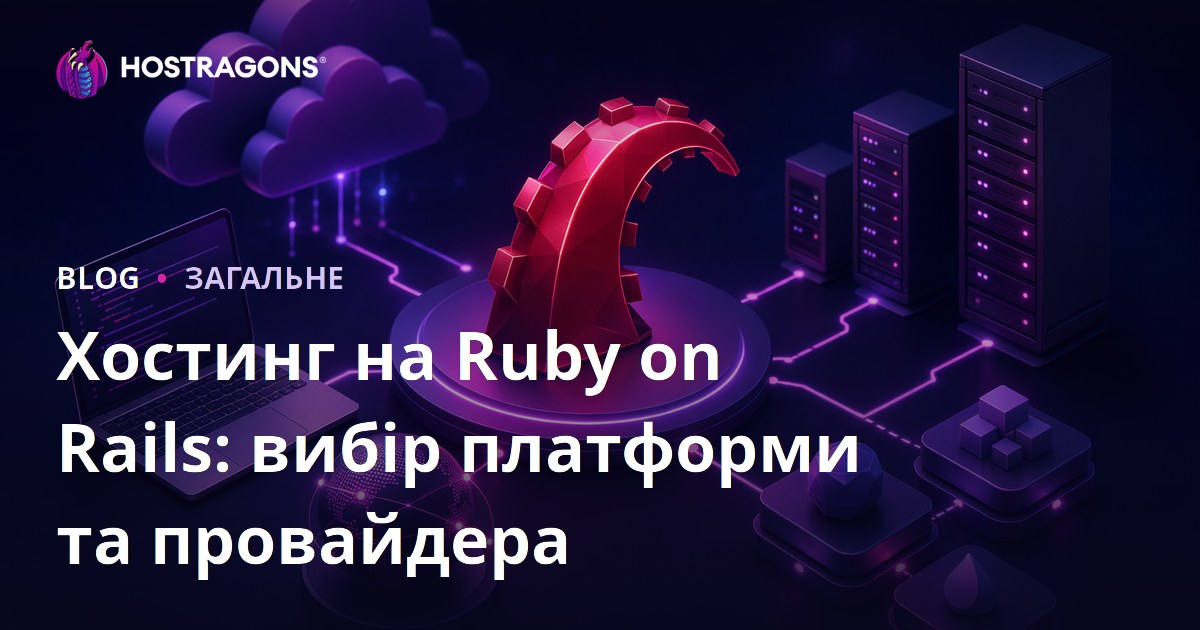 Хостинг на Ruby on Rails: вибір платформи та провайдера