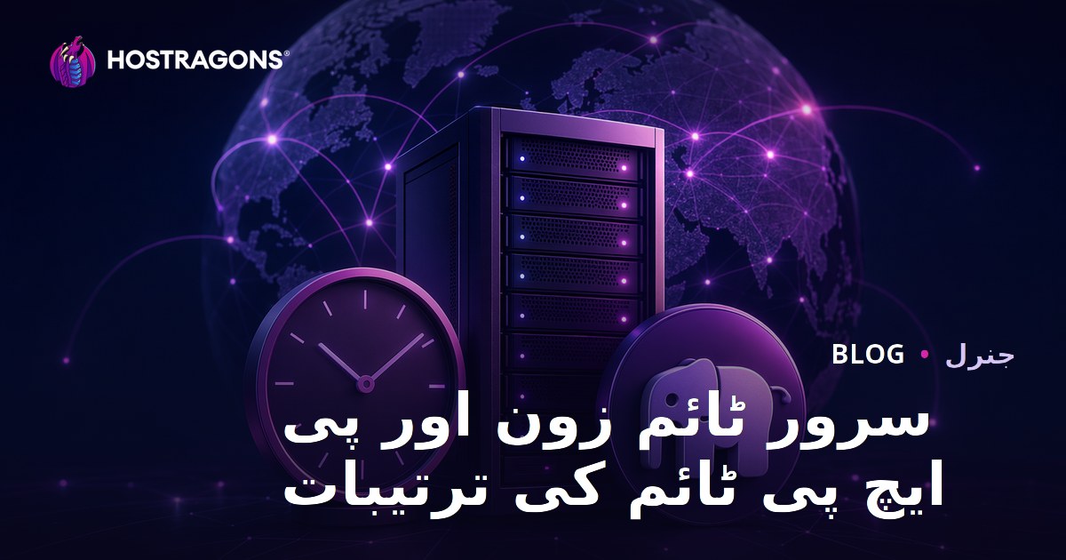 سرور ٹائم زون اور پی ایچ پی ٹائم کی ترتیبات