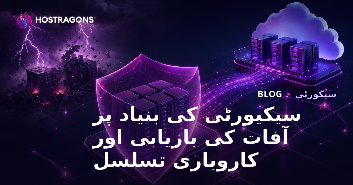 سیکیورٹی کی بنیاد پر آفات کی بازیابی اور کاروباری تسلسل