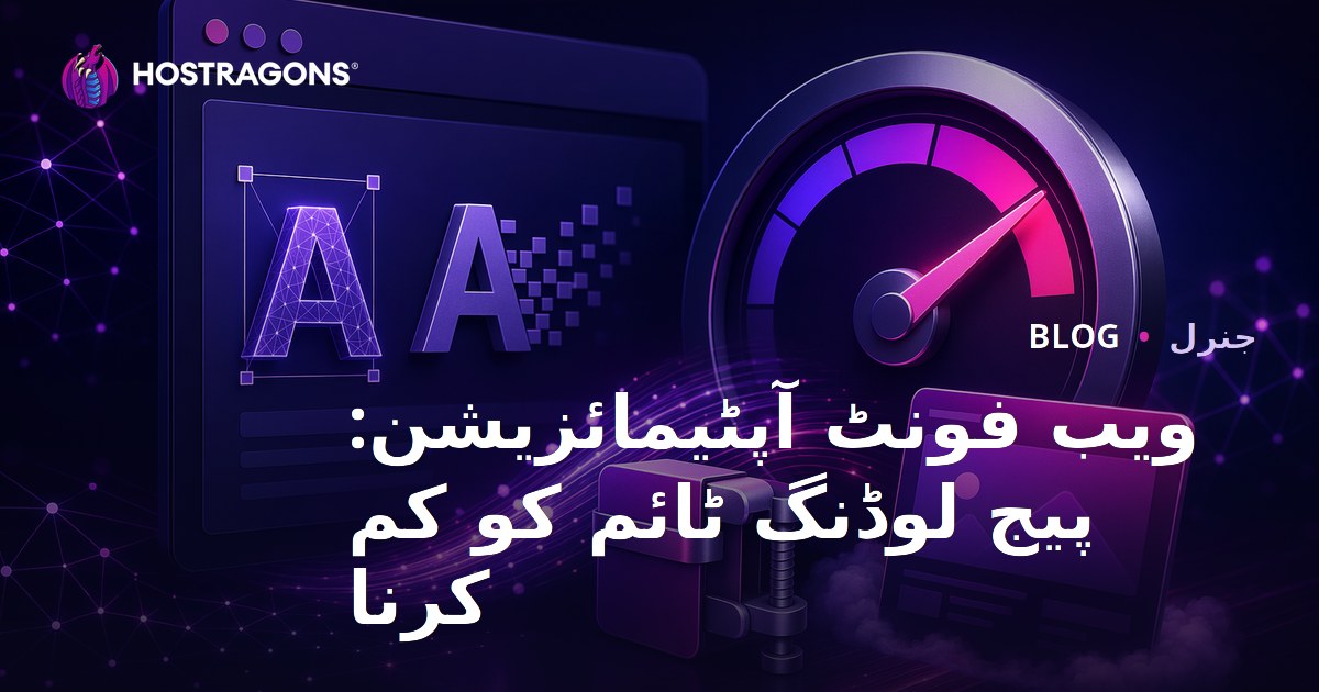 ویب فونٹ آپٹیمائزیشن: پیج لوڈنگ ٹائم کو کم کرنا