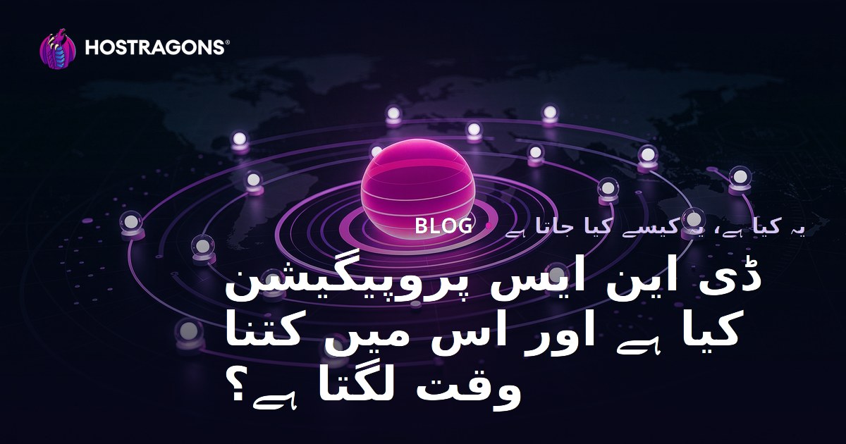 ڈی این ایس پروپیگیشن کیا ہے اور اس میں کتنا وقت لگتا ہے؟