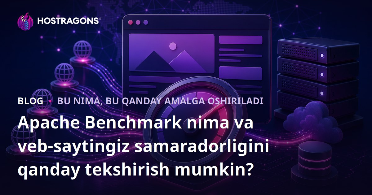 Apache Benchmark nima va veb-saytingiz samaradorligini qanday tekshirish mumkin?