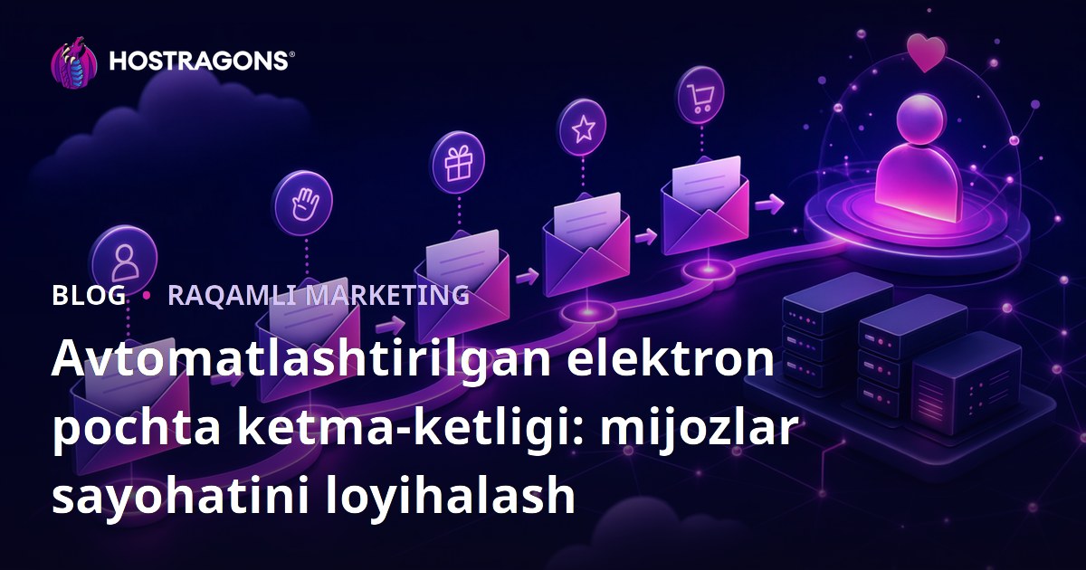 Avtomatlashtirilgan elektron pochta ketma-ketligi: mijozlar sayohatini loyihalash